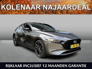 Mazda 3 Homura 2.5 automaat e-Sky-G 140pk /Demo*/Navi/HUD/Airco/Keyless/CarPlay/18 inch LMV in Black