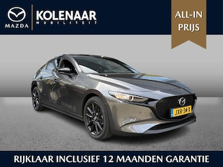 Mazda 3 Homura 2.5 automaat e-Sky-G 140pk /Demo*/Navi/HUD/Airco/Keyless/CarPlay/18 inch LMV in Black