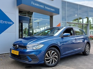 Volkswagen Polo 1.0 TSI 95pk DSG Life | Origineel NL | Navi | Apple Carplay+Android Auto | Airco | Adap.Cruise | Digitaal Dashbaord | Led Koplampen | Rijstrook+Licht+Regensensor | Pdc V+A | 15''lm