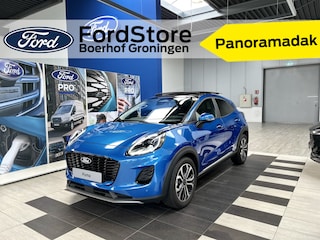 Ford Puma EcoBoost Hybrid 125 pk Titanium | Pano | Elek achterklep | Winterpack | Adapt. Cruise | Dodehoek detectie | 360 Camera | Fabr. Gar. t/m 02-2029