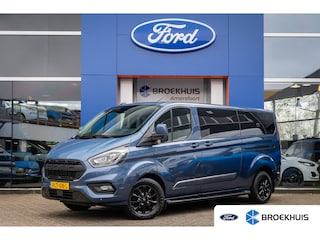 Ford Transit Custom 320 2.0 TDCI L2H1 DC Platinum Edition Dubbele Cabine | Camera | Incl Winterset | Leder | Apple Carplay/Android Auto | Navi | Stoel+voorruit verwarming | | Achteruitrijcamera | Apple Carplay/Android Auto|telefoonintegratie premium | Betonplex in laadruimte
