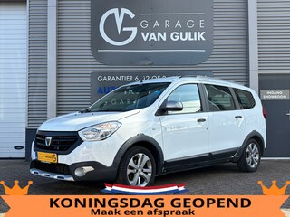 Dacia Lodgy 1.2 TCe Stepway 116PK 7Pers,Trekhaak,Navi,Airco,Cruise,Isofix,Bluetooth,Multi-Stuur,ElektrRamen+Spiegels,Lmv,Dakrail