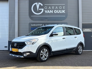 Dacia Lodgy 1.2 TCe Stepway 116PK 7Pers,Trekhaak,Navi,Airco,Cruise,Isofix,Bluetooth,Multi-Stuur,ElektrRamen+Spiegels,Lmv,Dakrail