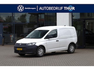 Volkswagen Caddy Cargo 2.0 TDI Economy Business trekhaak parkeersensoren door ons geleverd en onderhouden laadvloer scheidingswand