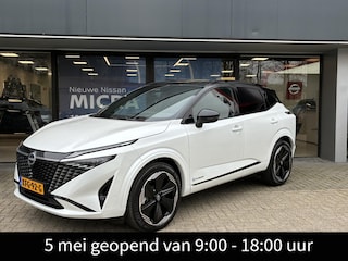 Nissan Qashqai 1.5 e-Power N-Design DEMO Auto | Verwarmbare voorstoelen - stuurwiel & voorruit | Panoramisch glazen dak | Lederen bekleding | Parkeersensoren voor- en achter | Adaptieve Cruise Control | Fabrieksgarantie