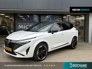 Nissan Qashqai 1.5 e-Power N-Design DEMO Auto | Verwarmbare voorstoelen - stuurwiel & voorruit | Panoramisch glazen dak | Lederen bekleding | Parkeersensoren voor- en achter | Adaptieve Cruise Control | Fabrieksgarantie