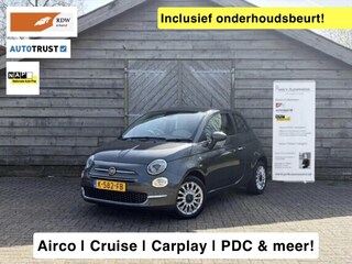 Fiat 500 1.0 Hybrid Lounge | Airco | Cruise | Carplay | Parkeersensoren achter | Elektrische ramen | Super leuke auto!!!