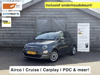 Fiat 500 1.0 Hybrid Lounge | Airco | Cruise | Carplay | Parkeersensoren achter | Elektrische ramen | Super leuke auto!!!
