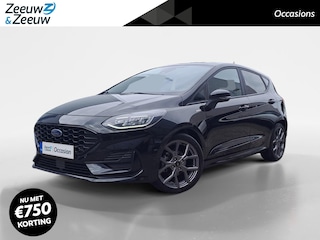 Ford Fiesta 1.0 EcoBoost Hybrid ST-Line X 125 PK | Schuifkanteldak | Apple Carplay/Android Auto | Metallic lak | Winter Pack | Dealer onderhouden | Bovag garantie | NAP