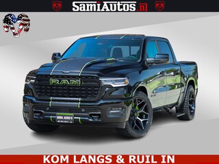 Dodge Ram Limited Night High Output 540HP 706Nm | Massage + Full Option | De Meest Luxe en Volle Pick-Up in zijn Klasse | Comfortabele Dubbele Cabine met Royale 5 Zitplaatsen | BPM vrij | Nu Leverbaar uit Voorraad | Voorraad Nr 2300 - 7689