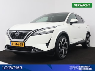 Nissan Qashqai 1.5 e-Power Tekna Plus | Trekhaak afneembaar | Panoramadak | BOSE | Head-UP | 360 Camera | Stoelgeheugen WORDT VERWACHT Locatie Mazda RIJEN Adres: Parallelweg 49, 5121 LD Rijen