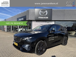 Mazda CX-5 2.5 E-SKYACTIV G 141 M HYBRID Homura , Demovoordeel € 1.000-, Elek.Pano., Tan Leder, Adap.Cruise, Navi, Apple Carplay, 360 Camera, Bose, PDC, HUD, Stoelverwarming/ventilatie, 19" LMV