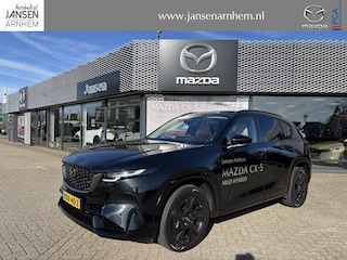 Mazda CX-5 2.5 E-SKYACTIV G 141 M HYBRID Homura , Demovoordeel € 1.000-, Elek.Pano., Tan Leder, Adap.Cruise, Navi, Apple Carplay, 360 Camera, Bose, PDC, HUD, Stoelverwarming/ventilatie, 19" LMV