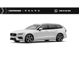 Volvo V60 T6 Plug-in hybrid AWD Essential | Google | Longe Range | Stuurverwarming | Park Assist | Getint Glas | Stoelverwarming Voor + Achter | Zwarte Hemelbekleding | Camera | Lederen Bekleding | Zitverlenging | 19" LM