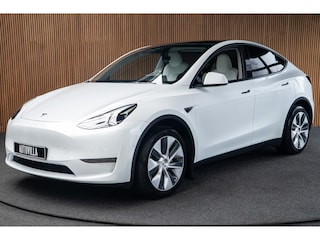 Tesla Model Y Long Range AWD 75 kWh Full Self driving 3 - warmtepomp - Cruise Controll Adaptief - 360 Camera - Wit leder