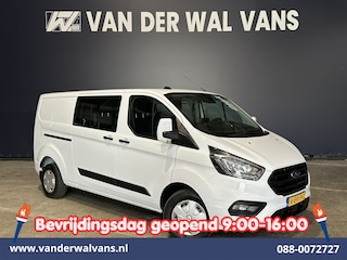 Ford Transit Custom 2.0 TDCI 131pk L2H1 Dubbele Cabine Euro6 Airco | 5-Zits | Camera | LED | 2800kg Trekhaak | Apple Carplay Cruisecontrol, Android Auto, Stoelverwarming, Verwarmde Voorruit, Parkeersensoren