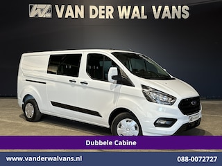 Ford Transit Custom 2.0 TDCI 131pk L2H1 Dubbele Cabine Euro6 Airco | 5-Zits | Camera | LED | 2800kg Trekhaak | Apple Carplay Cruisecontrol, Android Auto, Stoelverwarming, Verwarmde Voorruit, Parkeersensoren