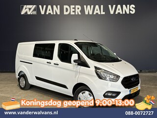 Ford Transit Custom 2.0 TDCI 131pk L2H1 Dubbele Cabine Euro6 Airco | 5-Zits | Camera | LED | 2800kg Trekhaak | Apple Carplay Cruisecontrol, Android Auto, Stoelverwarming, Verwarmde Voorruit, Parkeersensoren