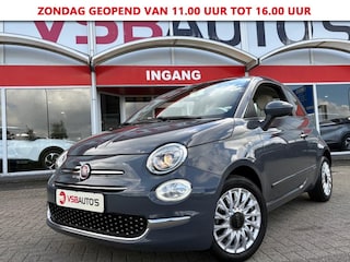 Fiat 500 1.0 HYBRID LOUNGE HALF-LEER NAVI-CARPLAY CRUISE-CONTROL AIRCO LMV ESP