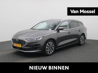 Ford Focus Wagon 1.0 EcoBoost Hybrid Titanium X | Climate Control / ECC | Licht metalen velgen 17 inch | Trekhaak | Cruise control Standaard | Navigatie | LED koplampen | Park Distance Control voor en achter | Achteruitrijcamera | Dakrailing |