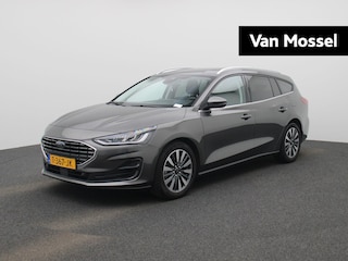 Ford Focus Wagon 1.0 EcoBoost Hybrid Titanium X | Climate Control / ECC | Licht metalen velgen 17 inch | Trekhaak | Cruise control Standaard | Navigatie | LED koplampen | Park Distance Control voor en achter | Achteruitrijcamera | Dakrailing |