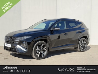 Hyundai Tucson 1.6 T-GDI HEV N Line Edition Automaat / Afneembare Trekhaak / Facelift / Fabrieksgarantie tot 03-2030 / Camera / Dodehoek Detectie / Navigatie / Adaptieve Cruise / Stoel & Stuurwiel Verwarming / DAB / Keyless /