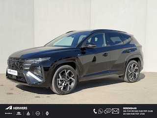 Hyundai Tucson 1.6 T-GDI HEV N Line Edition Automaat / Afneembare Trekhaak / Facelift / Fabrieksgarantie tot 03-2030 / Camera / Dodehoek Detectie / Navigatie / Adaptieve Cruise / Stoel & Stuurwiel Verwarming / DAB / Keyless /