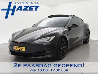 Tesla Model S 100D PERFORMANCE P100D 612 PK + 21 INCH | AUTOPILOT | CARBON | SCHUIFDAK| LUCHTVERING