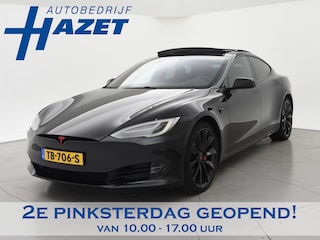 Tesla Model S 100D PERFORMANCE P100D 612 PK + 21 INCH | AUTOPILOT | CARBON | SCHUIFDAK| LUCHTVERING