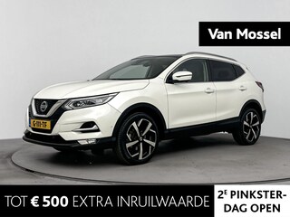 Nissan Qashqai 1.3 DIG-T Tekna 140PK | Trekhaak | Navigatie | Panoramadak | 360 Graden Camera | Half-Lederen Bekleding | Climate Control | Stoel- en Voorruitverwarming