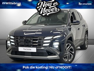 Hyundai Tucson 1.6 T-GDI PHEV Premium Plug-In Hybride met Lederen bekleding, Navigatie en Stoelverwarming Uit voorraad leverbaar!