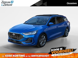 Ford Focus Wagon 1.0 EcoBoost Hybrid ST Line Style | Navigatie | Panorama Dak | Stoel/Stuur/Voorruitverwarming | Apple Carplay / Android Auto | Panorama Dak | Adaptieve Cruise Control | Lichtmetalen Velgen |