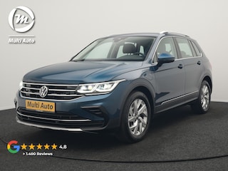Volkswagen Tiguan 1.4 TSI eHybrid Elegance PHEV 245pk Dealer O.H. | Trekhaak Af Fabriek | Adaptive Cruise | IQ Light | Camera | Lederen Comfortzetels Memory & Verwarmd | Sfeerverlichting | Apple Carplay | Stuur Verwarmd | Navigatie | DAB | Plug In Hybrid |
