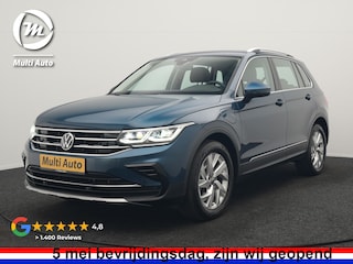 Volkswagen Tiguan 1.4 TSI eHybrid Elegance PHEV 245pk Dealer O.H. | Trekhaak Af Fabriek | Adaptive Cruise | IQ Light | Camera | Lederen Comfortzetels Memory & Verwarmd | Sfeerverlichting | Apple Carplay | Stuur Verwarmd | Navigatie | DAB | Plug In Hybrid |