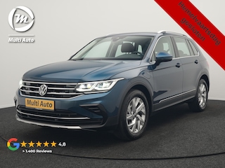 Volkswagen Tiguan 1.4 TSI eHybrid Elegance PHEV 245pk Dealer O.H. | Trekhaak Af Fabriek | Adaptive Cruise | IQ Light | Camera | Lederen Comfortzetels Memory & Verwarmd | Sfeerverlichting | Apple Carplay | Stuur Verwarmd | Navigatie | DAB | Plug In Hybrid |
