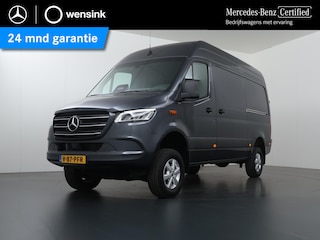 Mercedes-Benz Sprinter 319 CDI | Aut. | L2 H2 | Select | 4X4 | Dubbele Schuifdeur | 2800 KG Trekhaak | Lederen bekleding | Distronic Plus | Navigatie | Parkeercamera | Certified