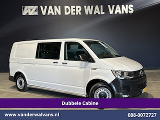 Volkswagen Transporter 2.0 TDI 150pk L2H1 Dubbele Cabine Airco | 5-Zits | Navigatie | Apple Carplay | Cruisecontrol Android Auto, 2500kg Trekhaak, Parkeersensoren, Achterklep
