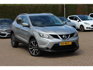 Nissan Qashqai 1.2 Tekna Panoramadak / 360Camera / 18'' / Leder / Keyless / DAB / Cruise Control / Navigatie / Stoelverwarming