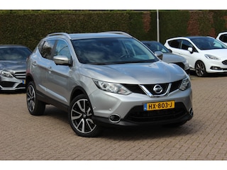 Nissan Qashqai 1.2 Tekna Panoramadak / 360Camera / 18'' / Leder / Keyless / DAB / Cruise Control / Navigatie / Stoelverwarming
