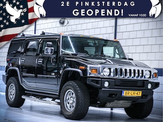 Hummer H2 6.0L V8 | Zwart leder | Schuif Kanteldak | LPG | Groot rijbewijs | Marge
