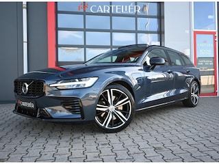Volvo V60 2.0 T8 Recharge AWD R-Design | Pano | 360 | ACC | Keyless | Memory | H&K | LED | Head-Up | Trekhaak | Leder | Stoelverwarming voor & achter | Stuurwielverwarming | Lane Assist | Ambient | Navi | Carplay/Android | 19'' | Blindspot