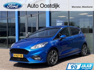 Ford Fiesta 1.0 EcoBoost ST-Line 100PK Winterpack Adaptieve Cruise Navi Parkeersensoren Achter Climate Privacy Glass 17'' Velgen *Sportief*