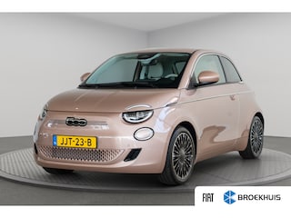 Fiat 500 3+1 La Prima 42 kWh | 8 Jaar Garantie | SOH 100% | Camera | Navigatie | Leder | Parkeersensoren | Navigatie | Climate Controle | Keyless Entry & Start |
