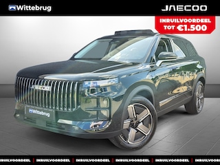 Jaecoo 7 1.5 GDI SHS-P Exclusive Inclusief 1500 euro inruilpremie! 1200 KM RANGE Navigatie, Elektrische achterklep, Luxe lederen bekleding en 7 jaar garantie Uit voorraad leverbaar!