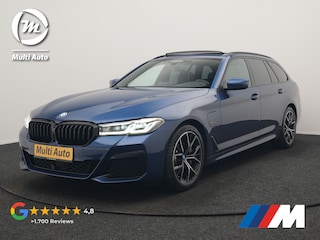 BMW 5-serie Touring 530e M Sport PHEV 293pk Dealer O.H. | Panodak | Adaptive Cruise | 360 Camera | Harman / Kardon | Lederen Comfortzetels Memory & Verwarmd | Adaptive LED | Apple Carplay | Blis | Sfeerverlichting | Navigatie | DAB | Plug In Hybrid |