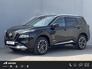 Nissan X-Trail 1.5 e-4orce Tekna 4WD / Fabrieksgarantie tot 01-2028 / Dealer onderhouden  / 1800kg Trekgewicht / All Season banden / Stuur-, Stoel en Achterbank verwarming / Head Up Display / Elektrische achterklep / Rondomzicht camera / Adaptief CC /