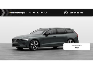 Volvo V60 2.0 T6 Plug-in hybrid AWD Ultra Dark | Sportstoelen | Schuif-/Kanteldak | Full-LED | Adaptieve Cruise Control | Head-Up Display | Stoelverwarming Voor en Achter | 19" | Getint Glas | Harman Kardon Audio | BLIS |