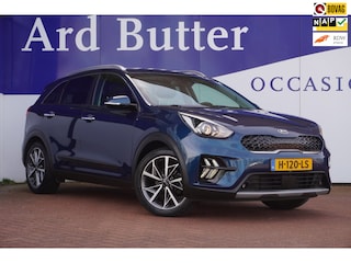 Kia Niro 1.6 GDi DynamicPlusLine+Led+breed-navigatie+stuur&stoel-verw+18"lmv+Leder = ORIG/NL/DEALER !!