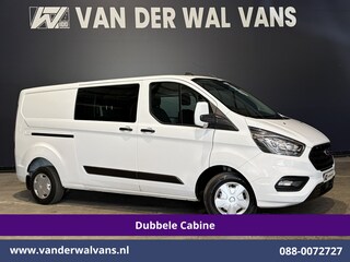 Ford Transit Custom 2.0 TDCI 130pk L2H1 Dubbele Cabine Euro6 Airco | 5-Zits | Navigatie | Apple Carplay | LED | Cruisecontrol Android Auto, Stoelverwarming, Parkeersensoren, Achterklep