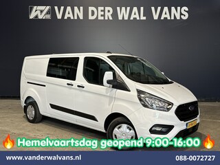 Ford Transit Custom 2.0 TDCI 130pk L2H1 Dubbele Cabine Euro6 Airco | 5-Zits | Navigatie | Apple Carplay | LED | Cruisecontrol Android Auto, Stoelverwarming, Parkeersensoren, Achterklep